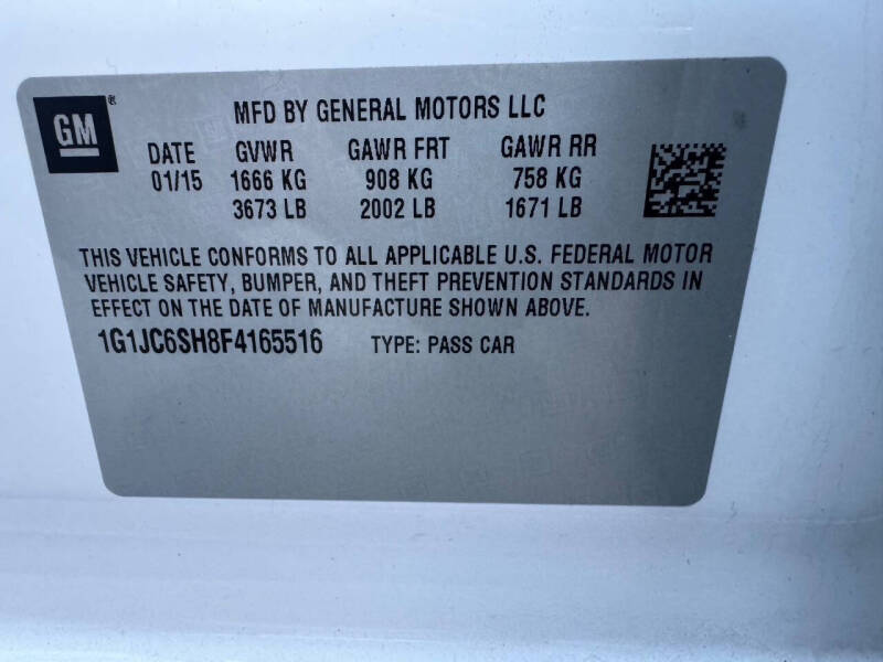 2015 Chevrolet Sonic LT Auto