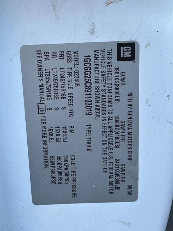 2009 Chevrolet Express 2500