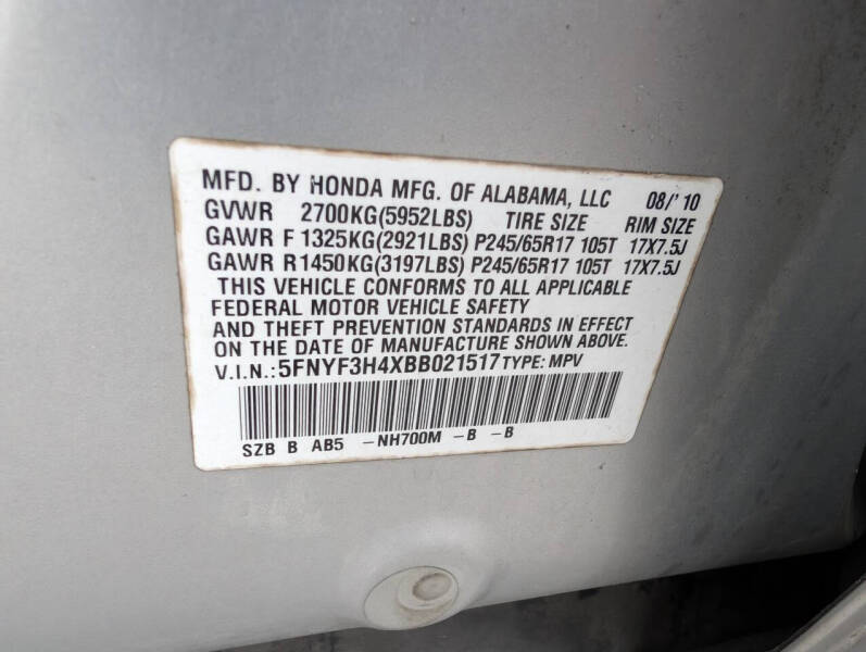 2011 Honda Pilot EX