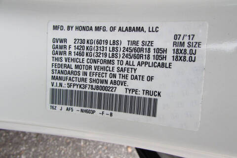 2018 Honda Ridgeline RTL-E