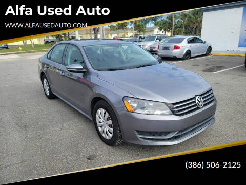 2012 Volkswagen Passat for sale at Alfa Used Auto in Holly Hill FL