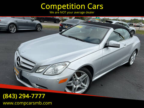 2013 Mercedes-Benz E-Class for sale at Competition Cars in Myrtle Beach SC