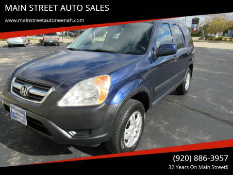 2003 Honda CR-V for sale at MAIN STREET AUTO SALES in Neenah WI