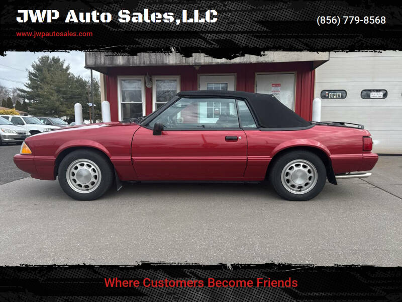 1990 Ford Mustang for sale at JWP Auto Sales,LLC in Maple Shade NJ