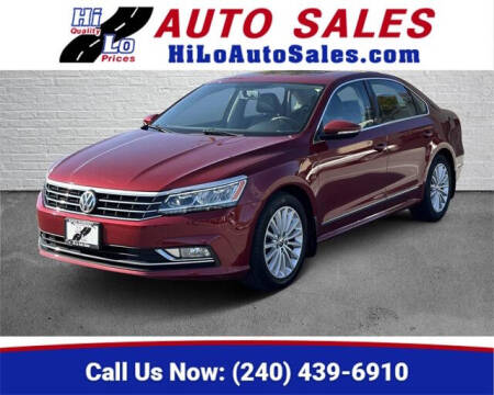 2016 Volkswagen Passat for sale at Hi-Lo Auto Sales in Frederick MD