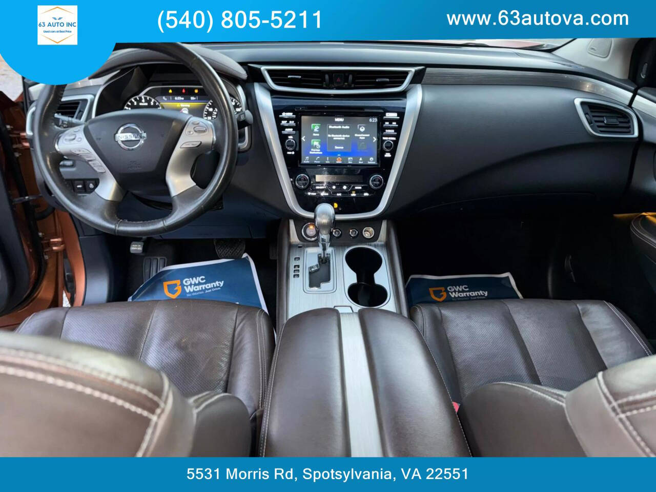 2015 Nissan Murano for sale at 63 Auto Inc in Spotsylvania, VA