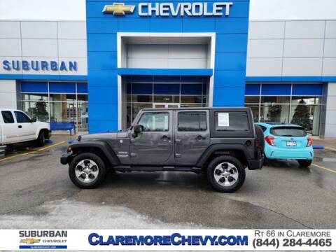 2017 Jeep Wrangler Unlimited for sale at CHEVROLET SUBURBANO in Claremore OK