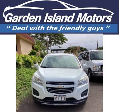 2016 Chevrolet Trax for sale at Garden Island Auto Sales in Lihue HI