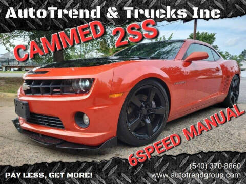 2010 Chevrolet Camaro for sale at AutoTrend & Trucks Inc in Fredericksburg VA