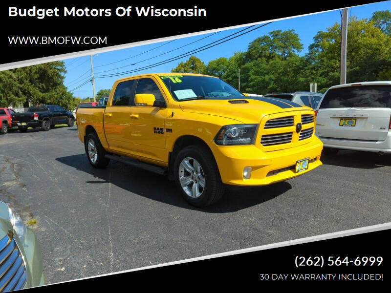 2016 RAM 1500 for sale at Budget Motors of Wisconsin in Racine WI
