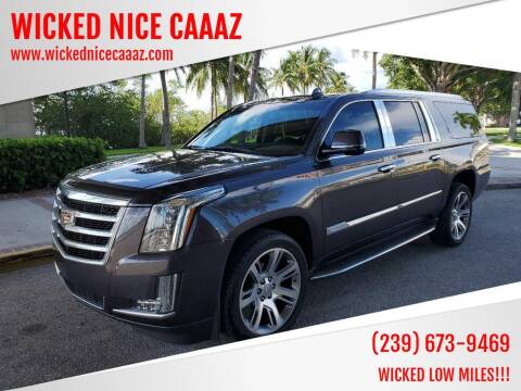 2016 Cadillac Escalade ESV for sale at WICKED NICE CAAAZ in Cape Coral FL