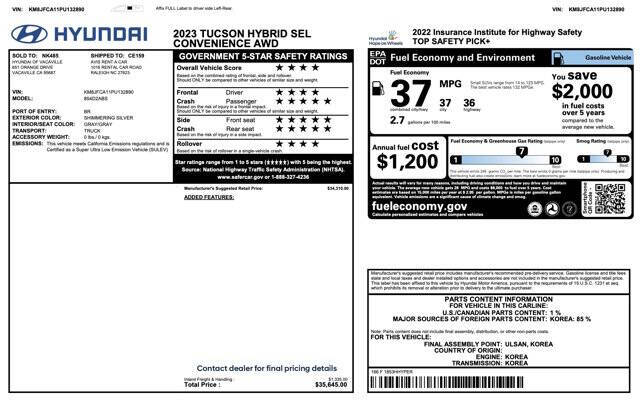 2023 Hyundai Tucson Hybrid SEL Convenience