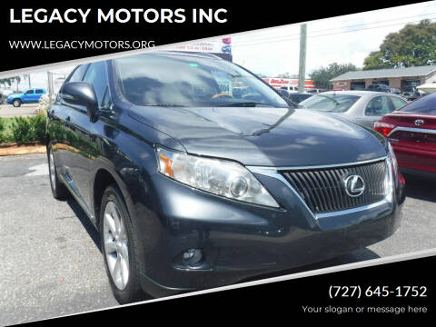 2010 Lexus RX 350 for sale at LEGACY MOTORS INC in New Port Richey FL