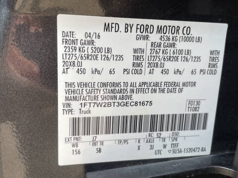 2016 Ford F-250 Super Duty Lariat