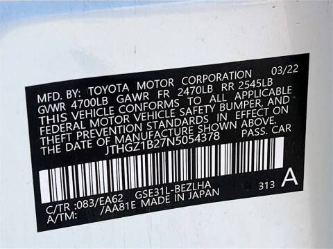 2022 Lexus IS 350 F SPORT