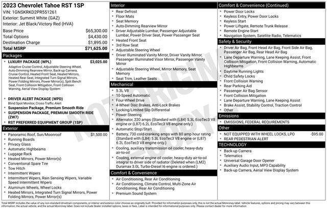 2023 Chevrolet Tahoe RST
