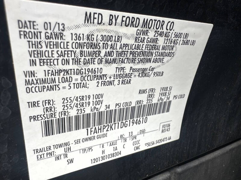 2013 Ford Taurus SHO