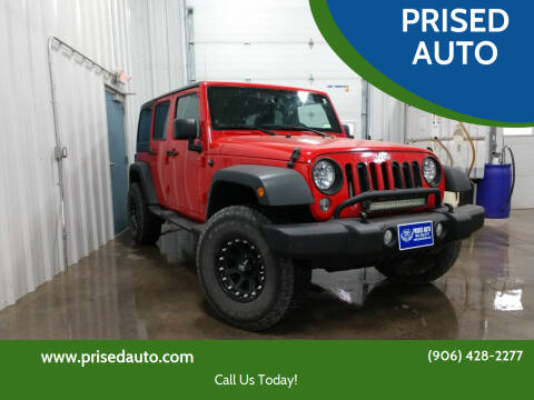 2015 Jeep Wrangler Unlimited for sale at PRISED AUTO in Gladstone MI