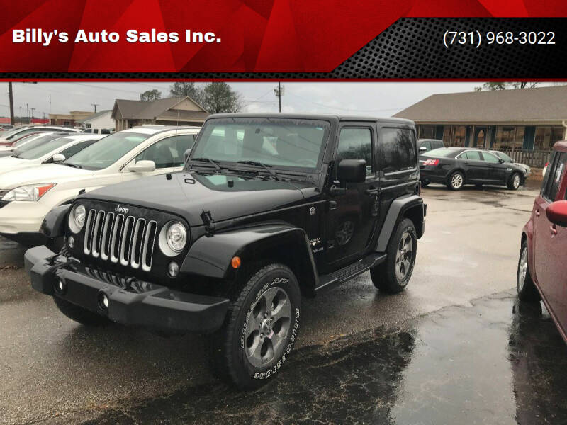 2017 Jeep Wrangler for sale at Billy's Auto Sales in Lexington TN