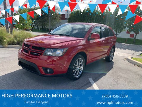 2017 Dodge Journey for sale at HIGH PERFORMANCE MOTORS in Hollywood FL