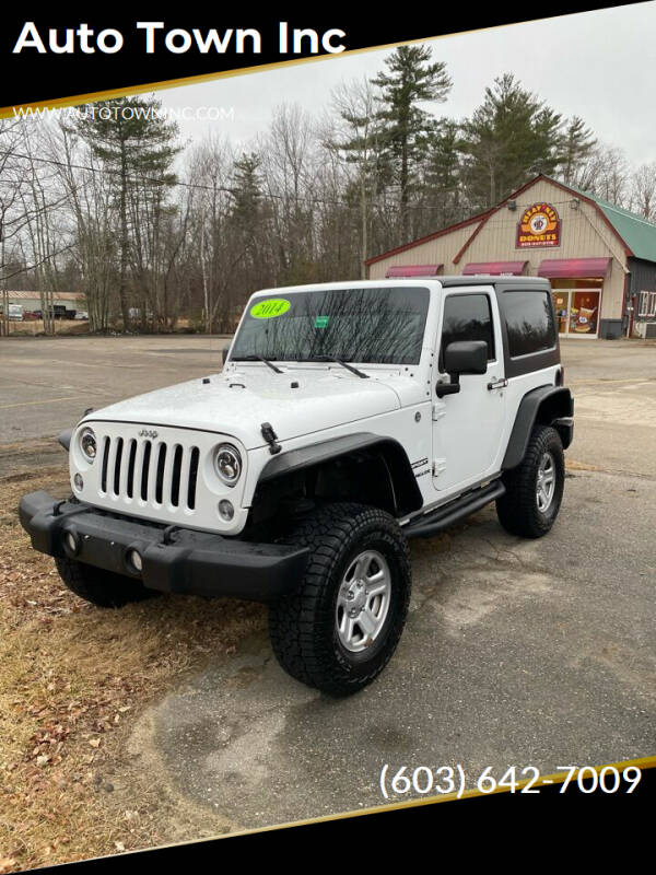2014 Jeep Wrangler for sale at Auto Town Inc in Brentwood NH