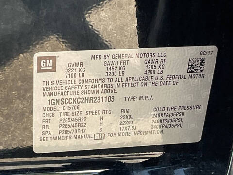 2017 Chevrolet Tahoe Premier