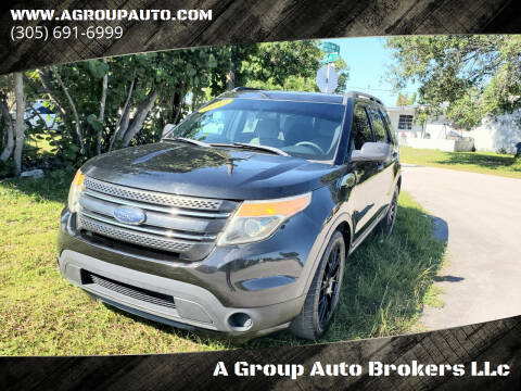 2012 Ford Explorer for sale at A Group Auto Brokers LLc in Opa-Locka FL