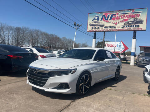 2022 Honda Accord for sale at ANF AUTO FINANCE in Houston TX