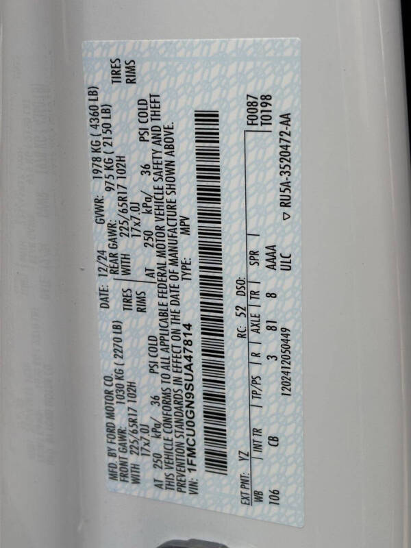 2025 Ford Escape Active