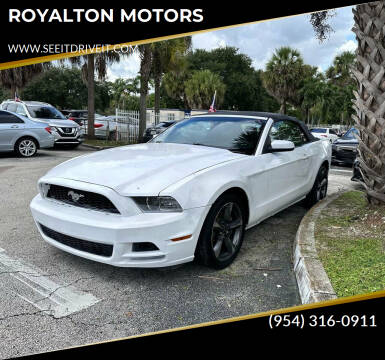 2014 Ford Mustang for sale at ROYALTON MOTORS in Plantation FL