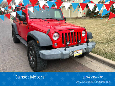Jeep Wrangler Unlimited For Sale in Amarillo, TX - Sunset Motors