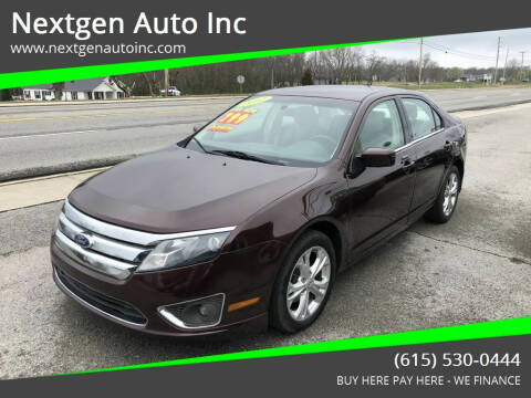 2012 Ford Fusion for sale at Nextgen Auto Inc in Smithville TN