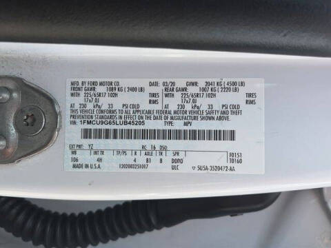 2020 Ford Escape SE