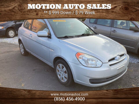 2010 Hyundai Accent for sale at Motion Auto Sales in West Collingswood Heights NJ