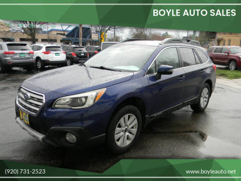 2015 Subaru Outback for sale at Boyle Auto Sales in Appleton WI