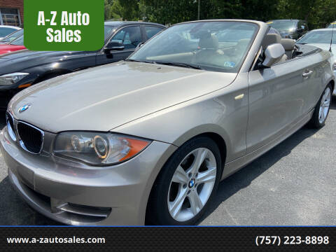 2011 BMW 1 Series for sale at A-Z Auto Sales in Newport News VA