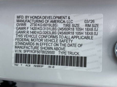 2026 Honda Ridgeline RTL