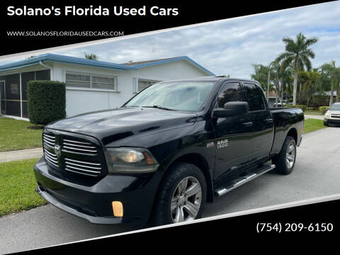 2014 RAM 1500 for sale at SOLANOS & SANCHEZ AUTO SALES C in Hollywood FL