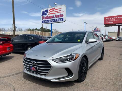 2018 Hyundai Elantra for sale at Nations Auto Inc. II in Denver CO
