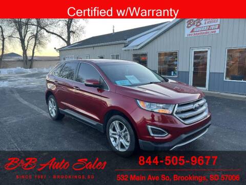 2017 Ford Edge for sale at B & B Auto Sales in Brookings SD