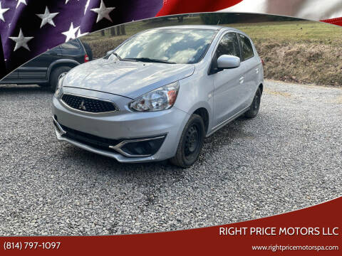 2018 Mitsubishi Mirage for sale at Right Price Motors LLC in Cranberry PA