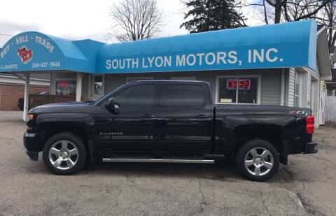 2018 Chevrolet Silverado 1500 for sale at South Lyon Motors INC in South Lyon MI