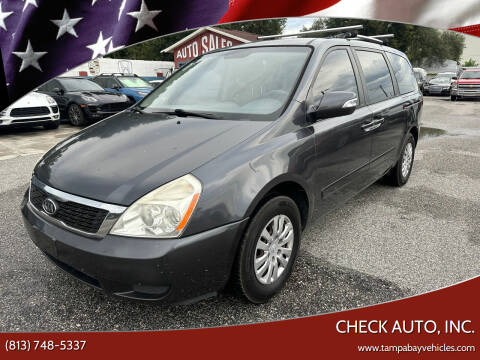 2012 Kia Sedona for sale at CHECK AUTO, INC. in Tampa FL