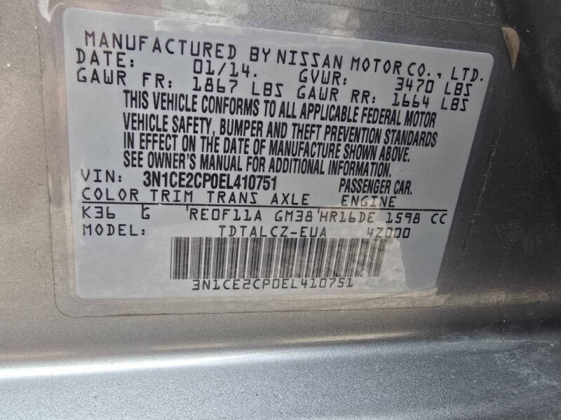 2014 Nissan Versa Note S Plus