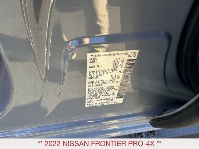 2022 Nissan Frontier PRO-4X
