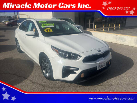 2020 Kia Forte for sale at Miracle Motor Cars Inc. in Victorville CA