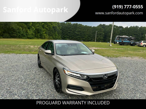 2019 Honda Accord for sale at Sanford Autopark in Sanford NC