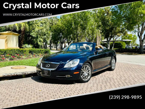 2008 Lexus SC 430 for sale at Crystal Motor Cars in Fort Myers FL