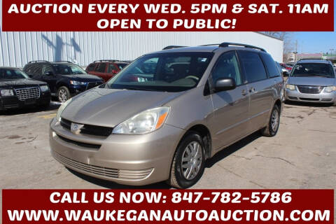 2005 Toyota Sienna for sale at Waukegan Auto Auction in Waukegan IL