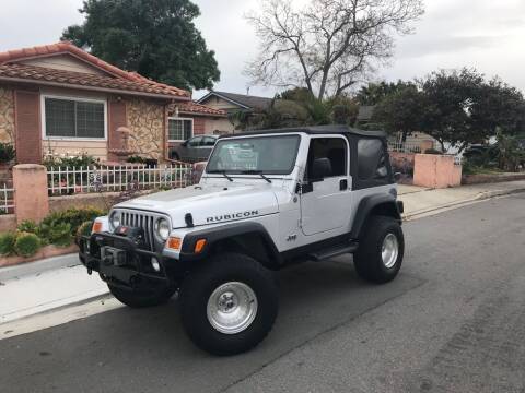2004 Jeep Wrangler for sale at CALIFORNIA AUTO GROUP in San Diego CA